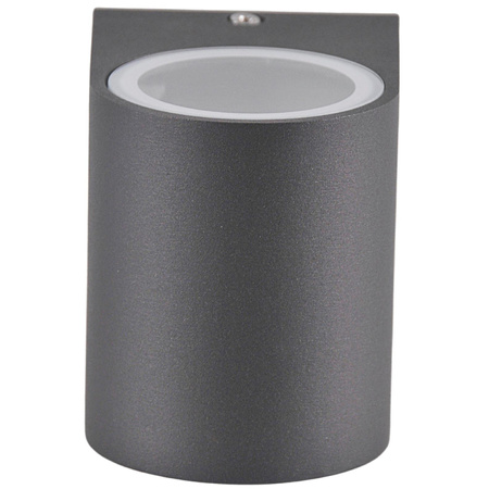 Außenwandleuchte mit LED 1x GU10 BOSTON GOLDLUX (Polux) ALUMINIUM GRAY oval