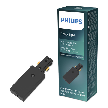 Stromanschluss für LED-Beleuchtungsschienen einphasig schwarz EasyLink Philips