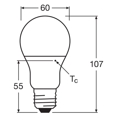 LED-Lampe A60 E27 8.5W = 60W 806lm 4000K Neutral 200° PCR LAMPS Osram