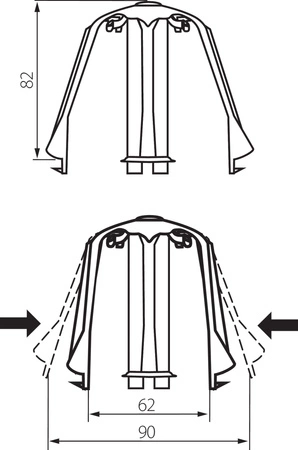 Abstandshalter für Wand- und Deckenleuchten SC-1 Kanlux