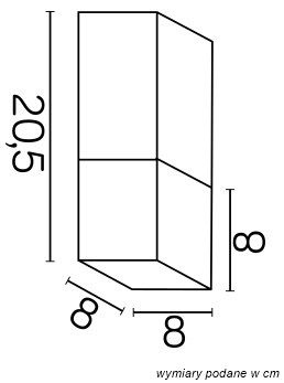 Außendecken-Gartenleuchte SPOT LED Cube CB-S BL E27 Su-Ma