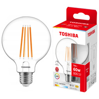 LED-Lampe E27 G95 7W = 60W 806lm 2700K Warm Filament Dimmbar TOSHIBA