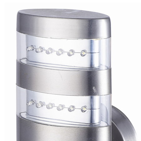 Gartenlampe Wandlampe MALTA LED 2,4W Schlichtes Chrom Volteno