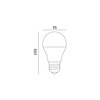LED-Lampe E27 Ball 7W 600lm 6000K Kalt 240° LED2B Kobi