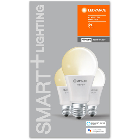 3x LED Lampen E27 A75 14W 1521lm 2700K Warm LEDVANCE SMART+ WiFi Dimmbar