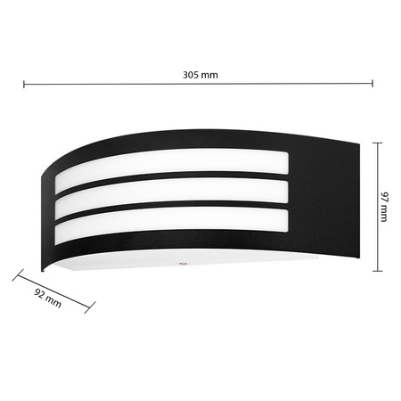 Gartenwandleuchte Erhöhung Außenleuchte E27 IP44 DORIS