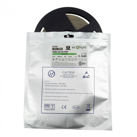 LED-Streifen COB 9W/m 480LED/m 12V Grün IP65 Rolle 5m Ecolight