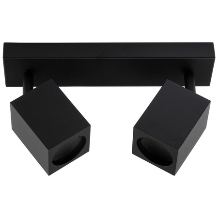 Decken-Reflektor-Wandleuchte 2xGU10 QUANTUS Schwarz
