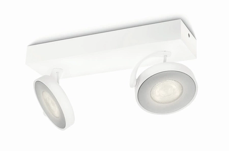 LED-Deckenleuchte 2x 4.5W 2700K Dimmbar CLOCKWORK Moving White PHILIPS