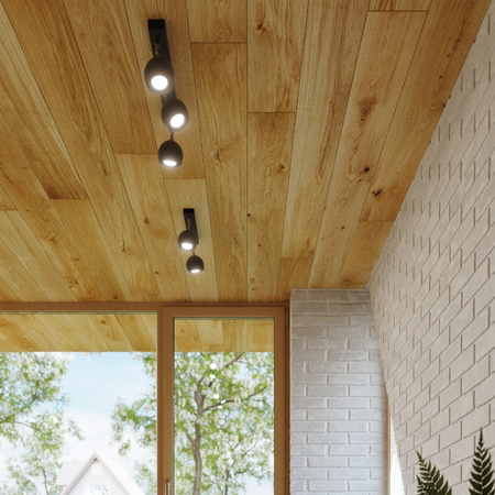 OCULARE Deckenleuchte 4xGU10 Reflektor Halogen Leuchte Moving 80cm Schwarz SOLLUX