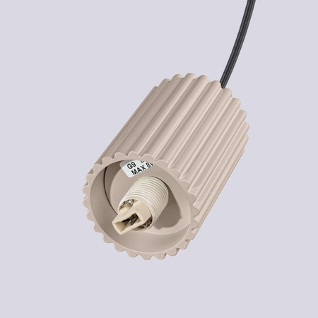 Hängelampe 3x G9 Rund Beige Modern Matt Halo Sollux