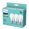3x LED-Lampe E27 A60 4.9W = 40W 470lm 2700K Warm 180° Essential Philips
