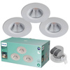 3x LED-Halogen-Einbauleuchte DIVE 5.5W 2700K 350lm IP65 Rund Weiß Dimmbar PHILIPS