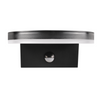 Außenwandleuchte PIR Sensor LED IP54 4000K Rund Schwarz