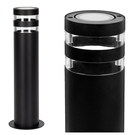 E27 Schwarz IP54 Rino Sanico Goldlux Standing Post Gartenlampe