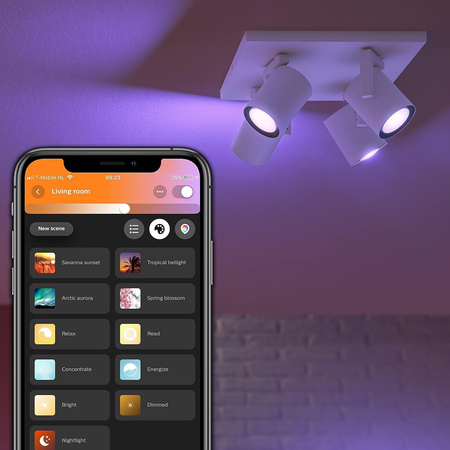 Philips HUE Weiß und Farbe Ambiance Lampe Argenta 4x4.2W Bluetooth Zigbee
