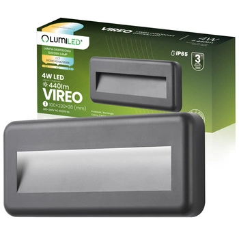 Außen Garten Treppe Wandleuchte CCT 3000-6500K LED 4W IP65 VIREO LUMILED