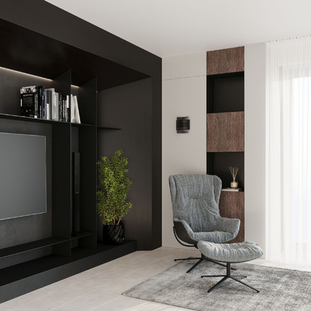 LED-Wandleuchte HESTIA G9Wandleuchte oben unten Schwarz SOLLUX