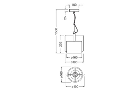 Dekorative E27 Hängende Deckenlampe Rosa Dekor Ledvance