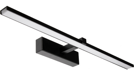 LED-Spiegelleuchte 18W, Badezimmer-Wandleuchte 1100lm Schwarz neutral 90cm VENUS LUMILED