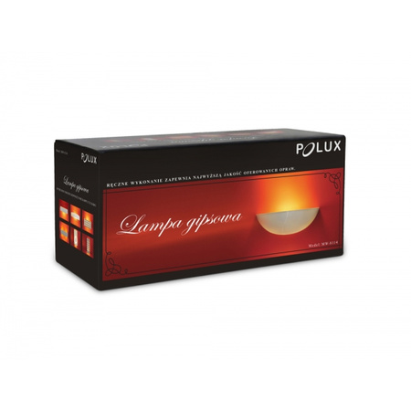 Lampe Gipsleuchte Wandleuchte dekorativ FALA 1xE14 weiß GOLDLUX (Polux)