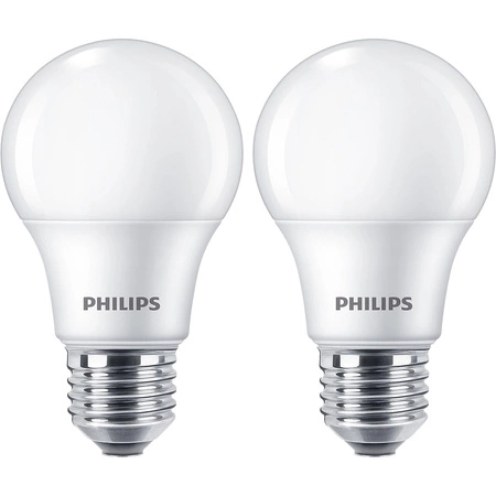 2x LED Lampen E27 A60 7W = 60W 806lm 2700K Warm 150° PHILIPS