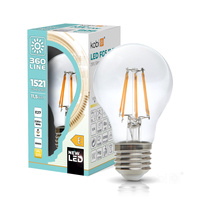 LED-Lampe E27 A60 11.5W 1521lm 3000K Warm 360° Glühfaden KOBI FGS