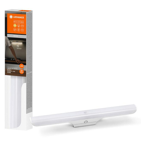 LED-Unterbaulampe Leuchte 4W 300lm 3000K Warm Dimmbar mit Bewegungssensor Dämmerung Weiß Linear Ledvance