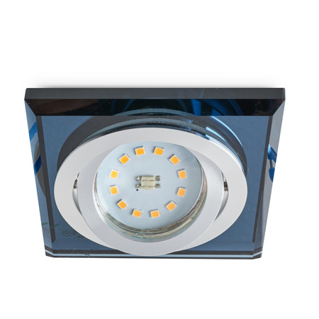 Flush Mount GU10 Halogen Einbaustrahler Mesh Schwarz Quadratisch Kobi