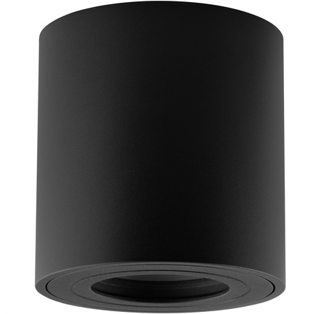 Aufbauleuchte HALOGEN Spot Röhre Fest EGIO GU10 LUMILED Rund IP44 Schwarz 83mm