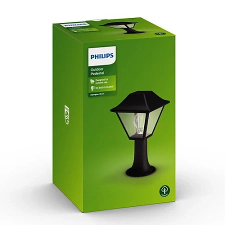 Outdoor LED Gartenlampe ALPENGLOW myGarden E27 IP44 Mastlaterne Schwarz PHILIPS