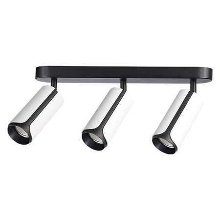 Spot Tuba Deckenleuchte Reflektor Halogen Leuchte 3x GU10 Moving Schwarz Weiß Sento Masterled