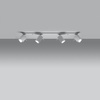 MERIDA Deckenleuchte 4xGU10 Reflektor Halogen Leuchte Moving 80cm Weiß SOLLUX