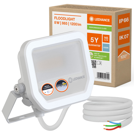 LED-Flutlicht 8W 1200lm 6500K IP66 Weiß LEDVANCE Flutlicht