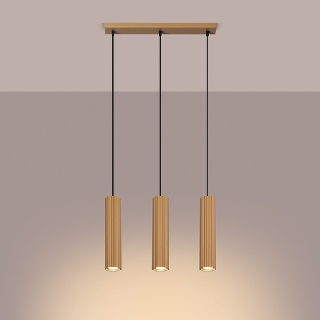 Decke Hängelampe Tuba Spot 3x GU10 Gold Carbon Deep Space SL.1556 Sollux