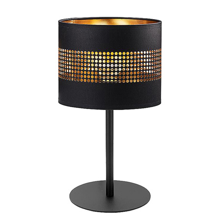 TAGO BLACK Schwarz und Gold Modern E27 5054 TK Lighting Schreibtisch Nachttischlampe