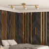 Wand- und Deckenstrahler Leuchte 3x GU10 Gold GOLDI Sanico Goldlux