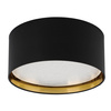 Plafond Deckenleuchte Deckenaufbauleuchten Luminaire BILBAO BLACK/GOLD Rund Schwarz/Gold 45cm 15W 4xE27 3376 TK Lighting