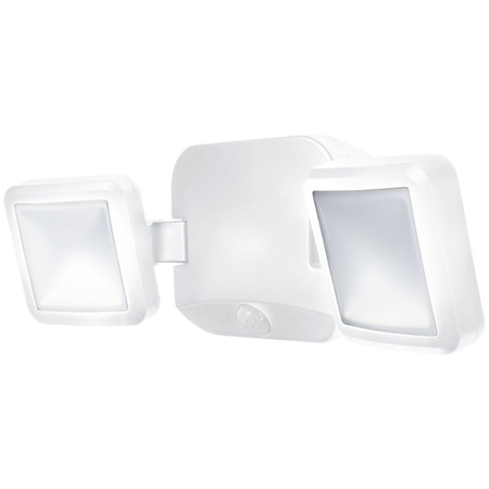 LED-Flutlicht 10W 480lm 4000K IP54 Weiß mit Bewegungsmelder LEDVANCE SPOTLIGHT Batteriebetrieb Twin