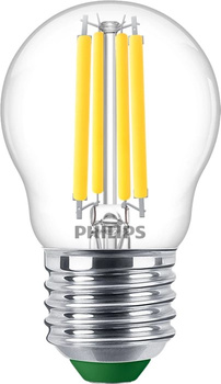 LED-Kugellampe E27 P45 2,3W = 40W 485lm 4000K neutrales Filament PHILIPS ultraeffizient