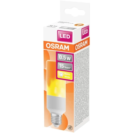 LED Flame Glühbirne E27 0.5W 10lm 1500K Warm 330° OSRAM STAR FLAME