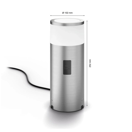 LED Post Calla 8W IP65 CCT RGB PHILIPS HUE Gartenlampe