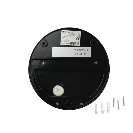 LED-Treppenleuchte 3 W 4000 K rund schwarz Stufenleuchte VT-1182 V-TAC