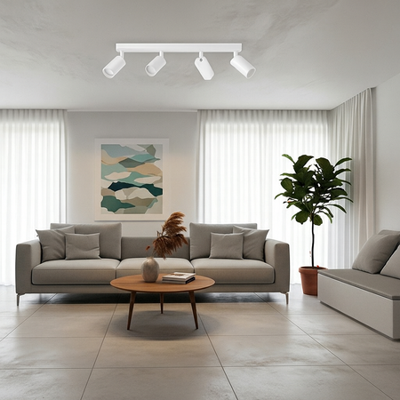 SPOT TUBA Deckenleuchte Reflektor Halogen Leuchte 4x GU10 TABULA LUMILED