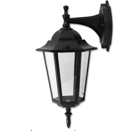 Gartenlampe Elevation Wandlampe Laterne E27 Schwarz VICTORIA unten