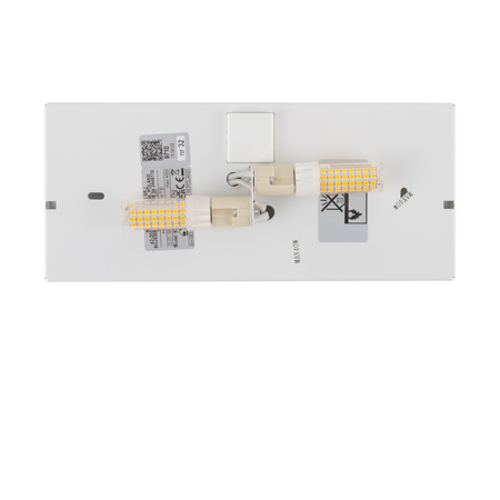 HAGA 9710 Nowodvorski Graphit Wandleuchte 2xG9 Rechteckige Wandleuchte Stahl Modern