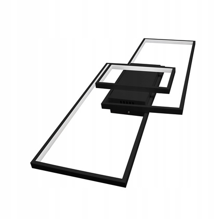 LED Kronleuchter Deckenleuchte 90W CCT GALAXIS VELA Schwarz + Fernbedienung