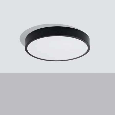 Deckenleuchte Plafond ONYX 50 LED 32W 3000K 2539lm Schwarz Minimalistisch SOLLUX