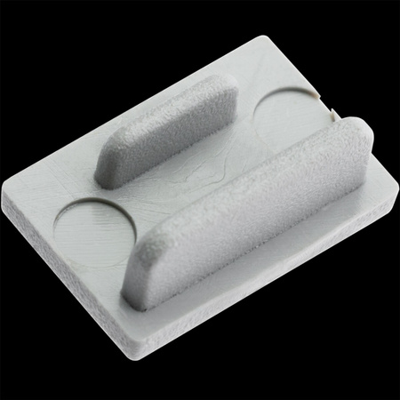 Endkappe für KM33-Profile voll Kunststoff, Grau LUMILED