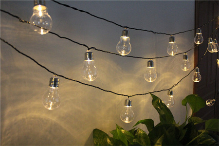 Lichterkette für den Außenbereich Gartengirlande 20 LEDs 2700 K